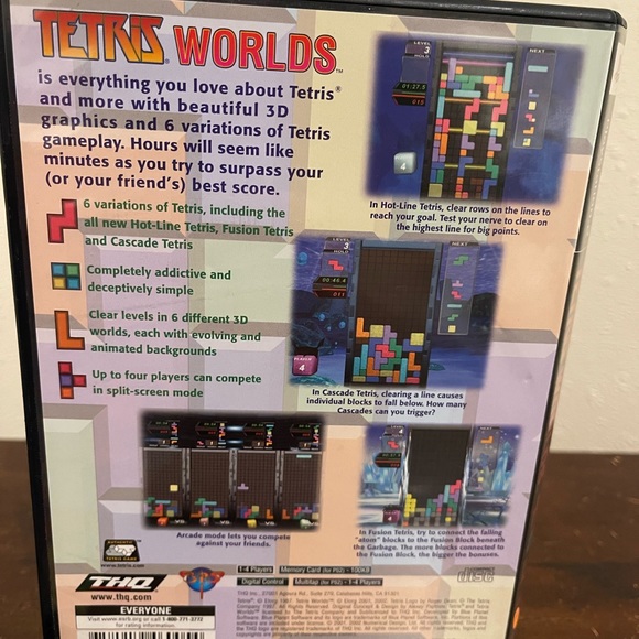 Tetris Worlds PS2 Sony PlayStation 2 Complete w/Manual Tested - Picture 5 of 6